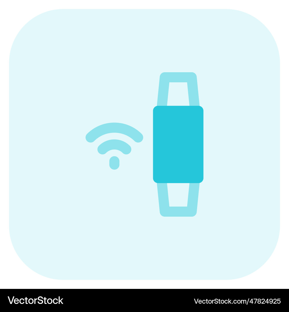 Smart band with multiple wireless connection Vector Image