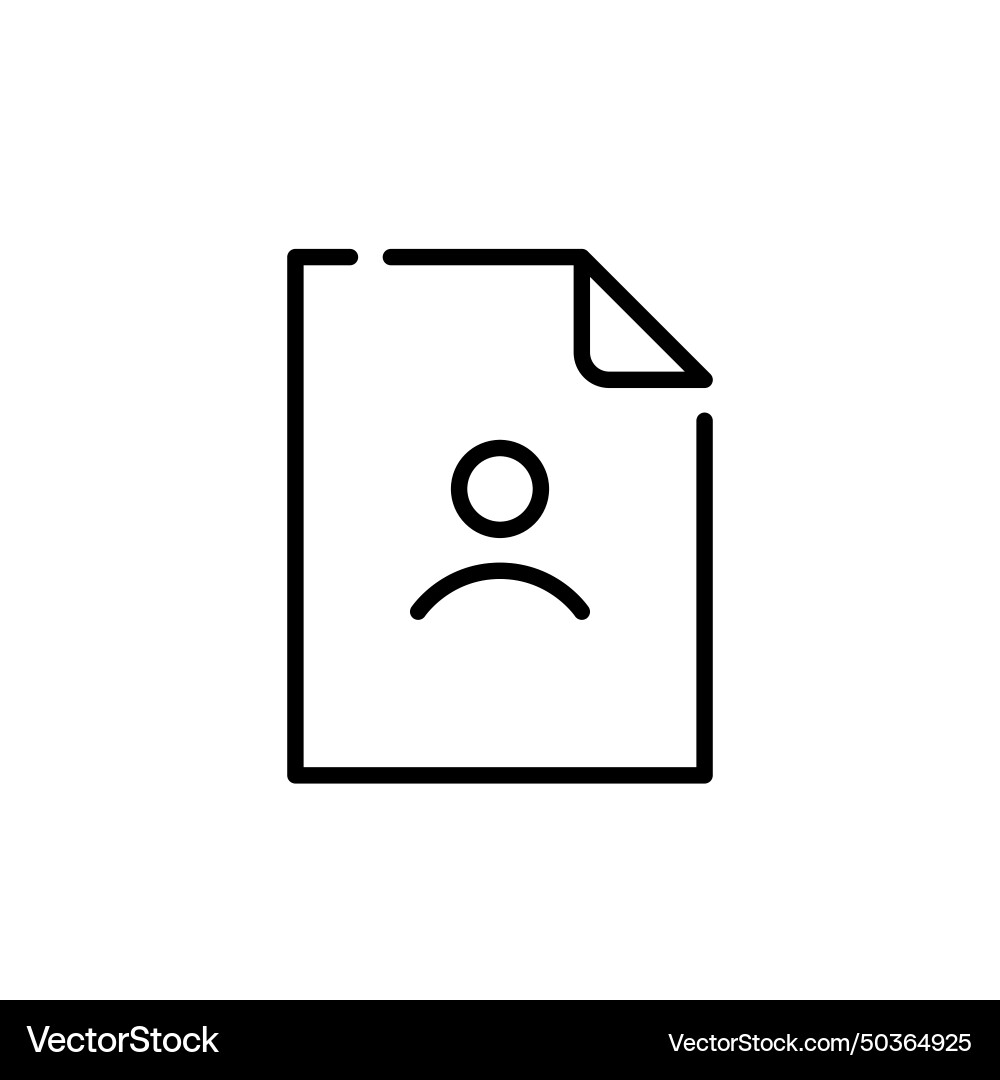 User account and file type pixel perfect icon User account and file type pixel perfect icon vector image