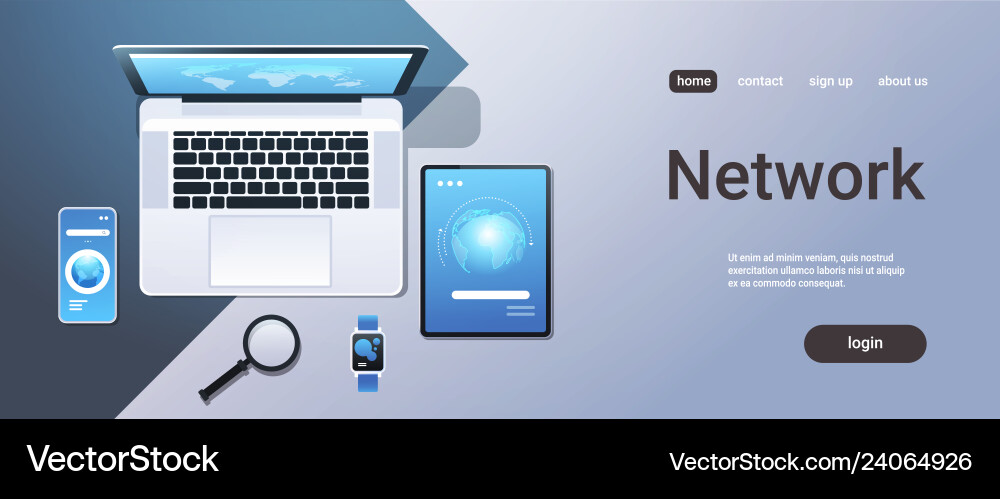 Cloud computing technology network sync concept Cloud computing technology network sync concept vector image