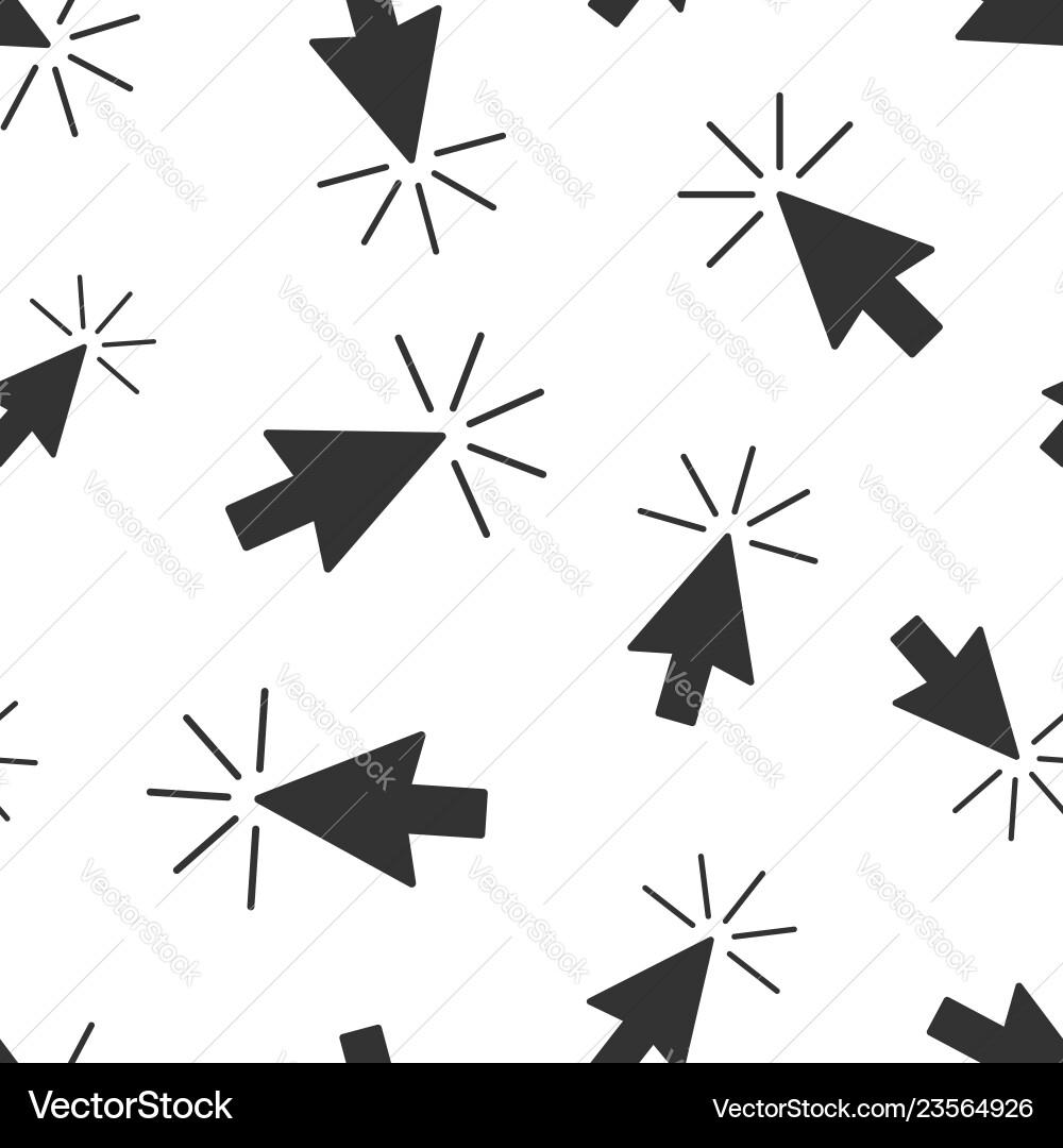 Computer mouse cursor icon seamless pattern Computer mouse cursor icon seamless pattern Vector Image