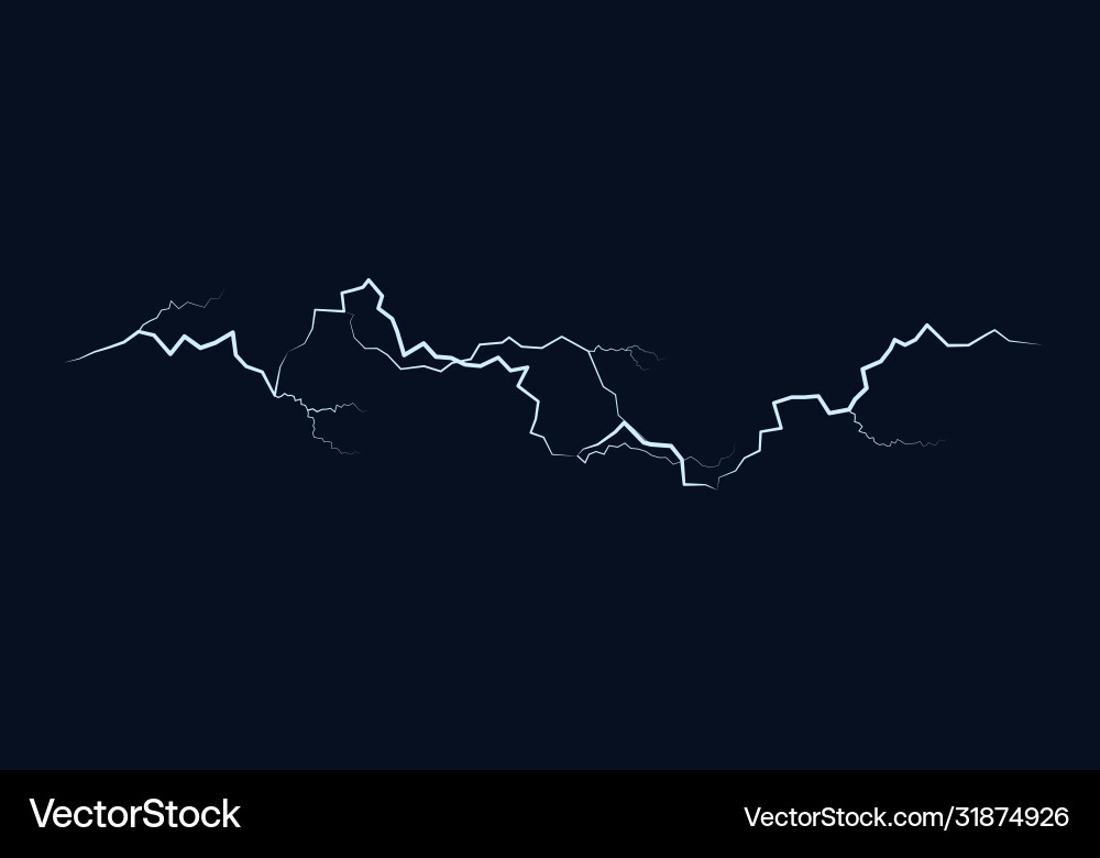 Dynamic Lightning Flash vector image