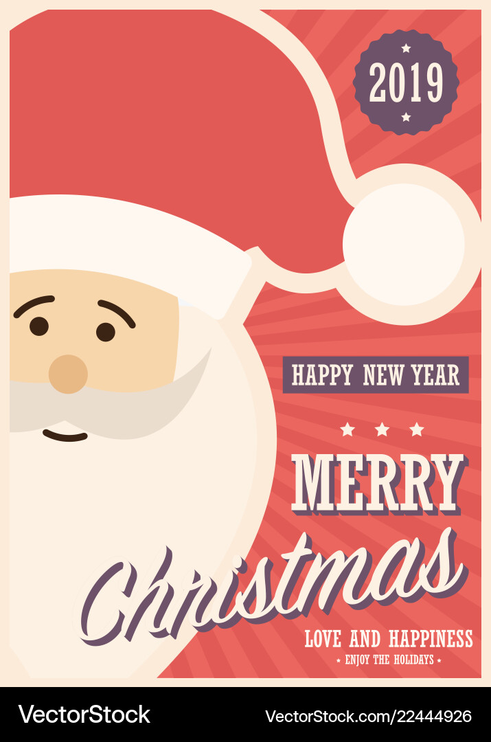 Frohe Weihnachtskarte mit santa claus Frohe Weihnachtskarte mit santa claus vektorbild
