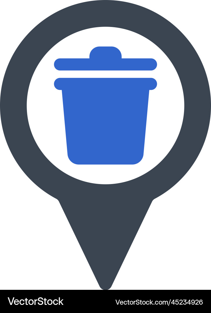 Garbage location icon Vector Image