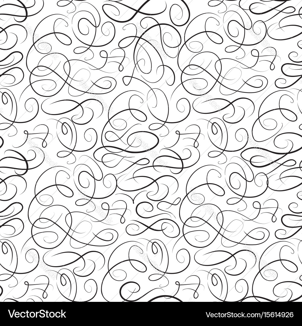 Intricate Swirl Line Pattern vector image
