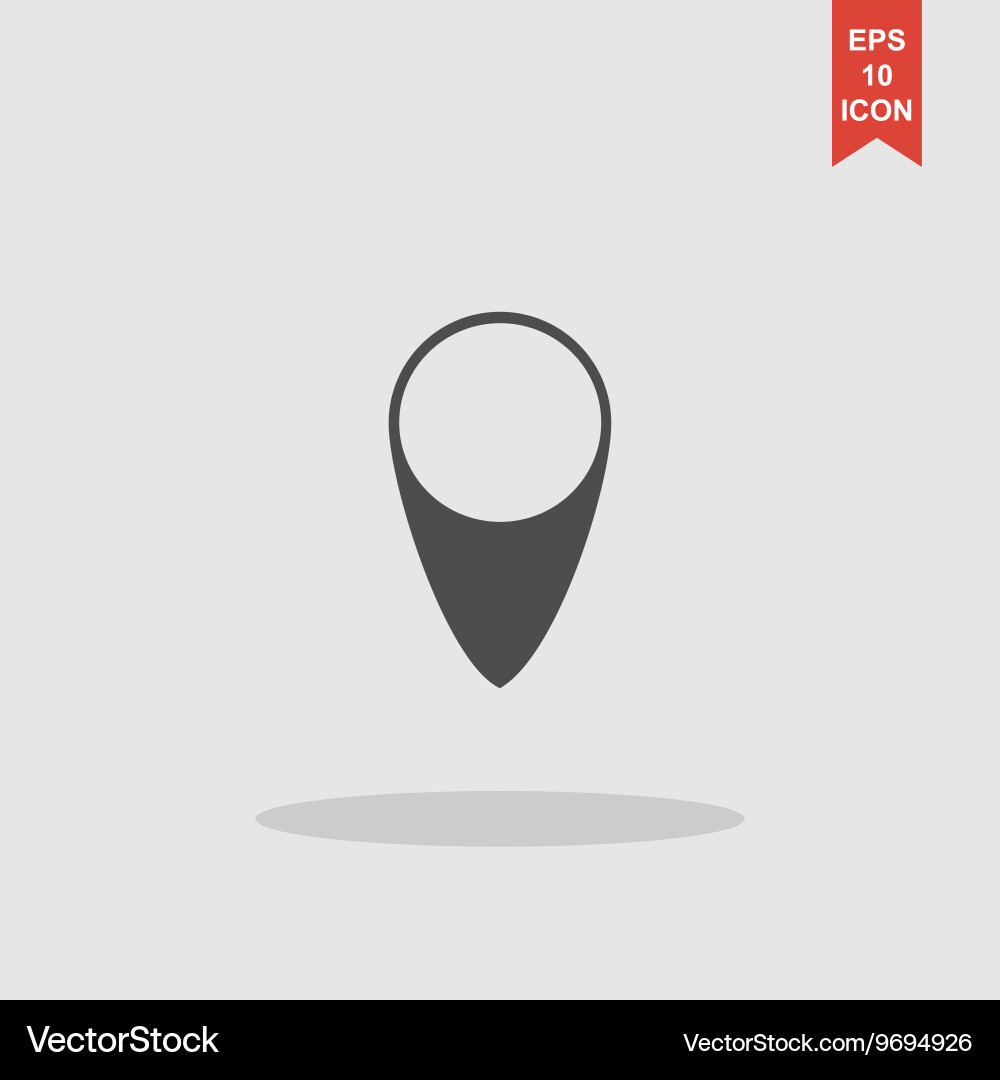 Map pointer flat icon Vector Image