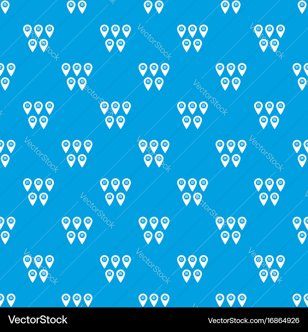 Pointer marks pattern seamless blue vector image