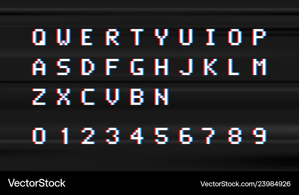Retro Computer Digital Display Vector Image