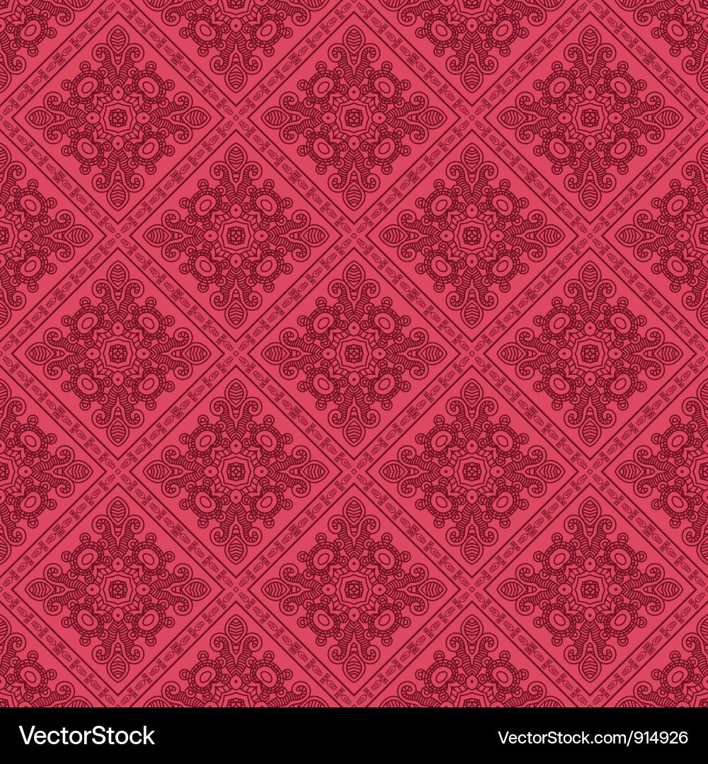 Retro Red Pattern Background vector image