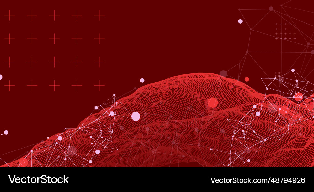 Wireframe background with plexus effect Wireframe background with plexus effect vector image