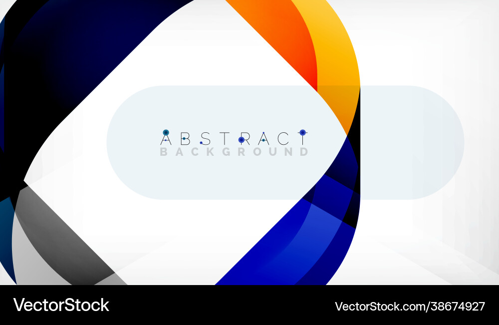 Abstract square shape with overlapping waves Abstract square shape with overlapping waves vector image