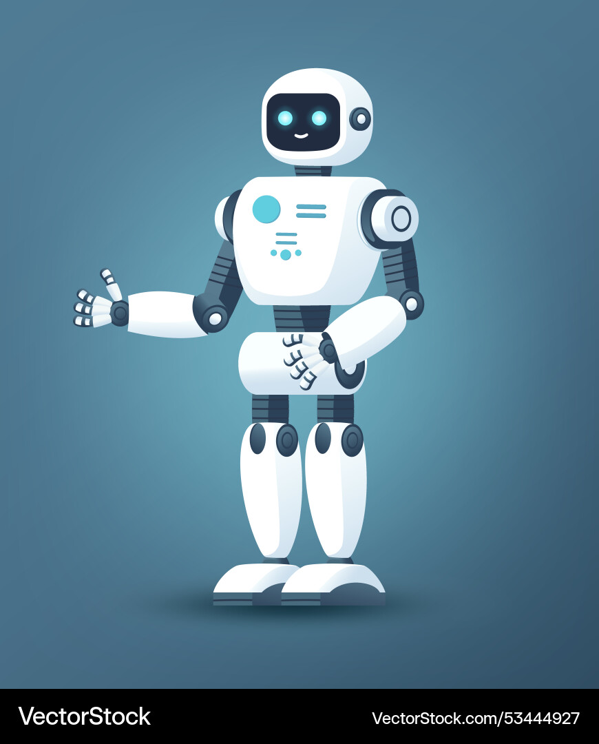 Ai robot assistant artificial intelligence Vector Image