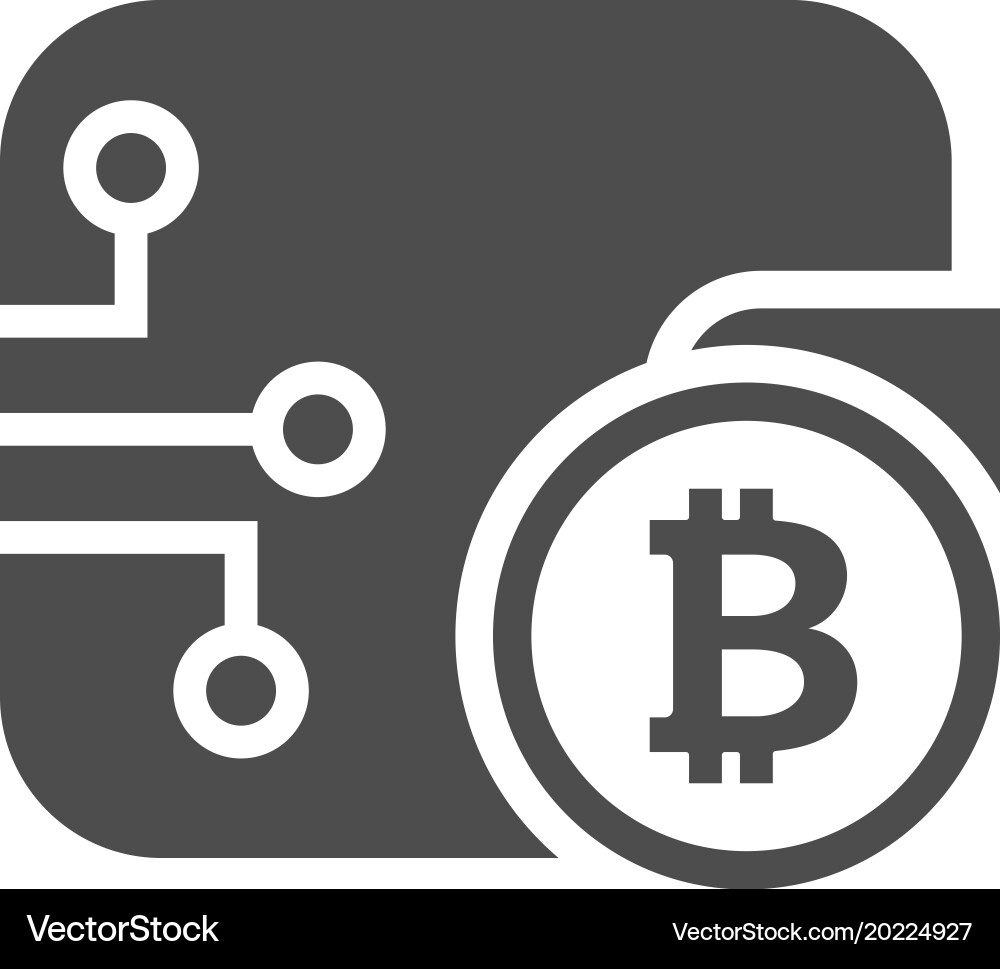 Bitcoin Blockchain Icon vector image