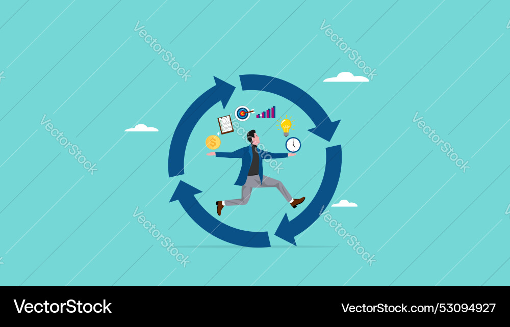 Build good work habits with several skills Build good work habits with several skills vector image