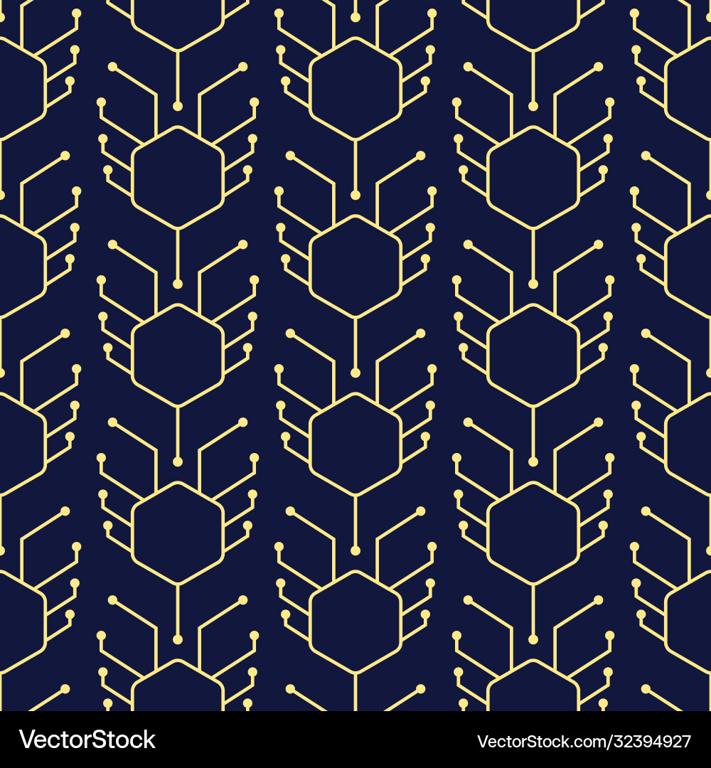 Design geometry pattern with futuristic gold Vector Image