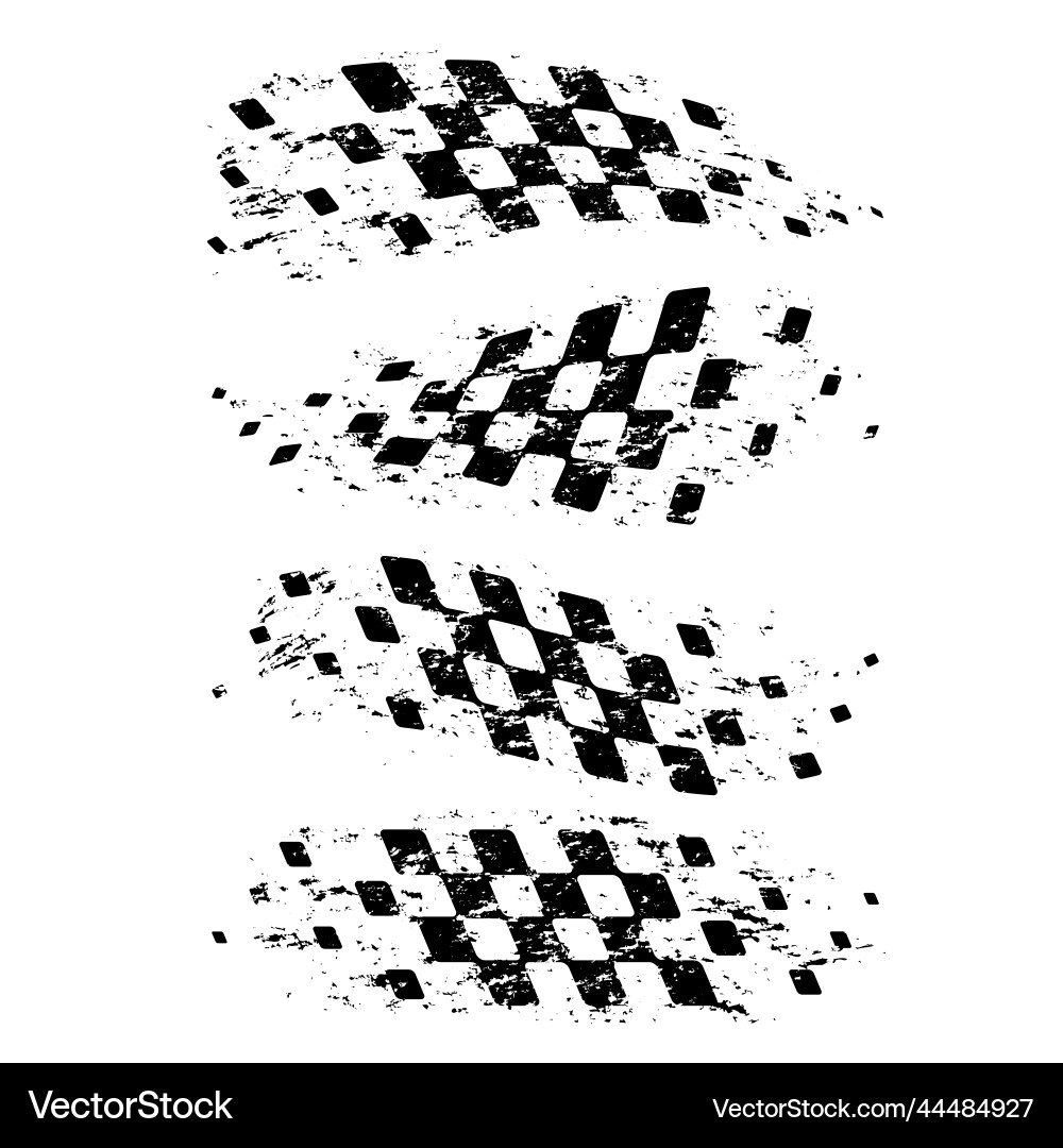 Different grunge wave flags set Different grunge wave flags set vector image