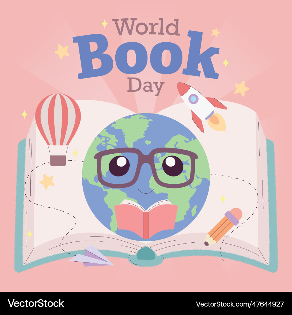 Isolated open book with astronomy icons world Vector Image