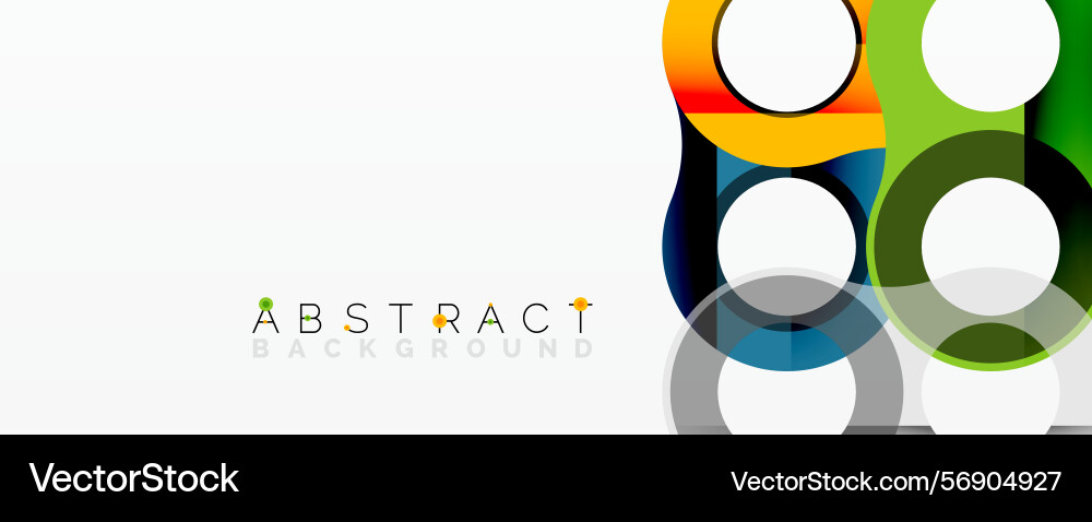Modern design features overlapping circles Vector Image