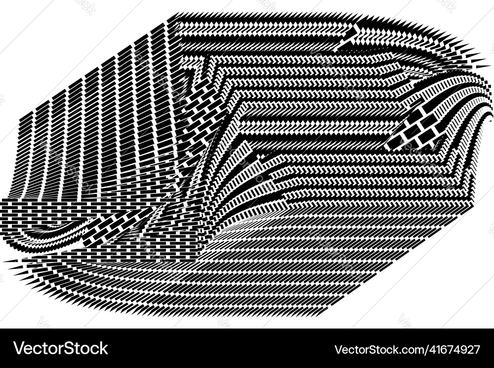 Rgb abstract halftone lines dynamic background Vector Image