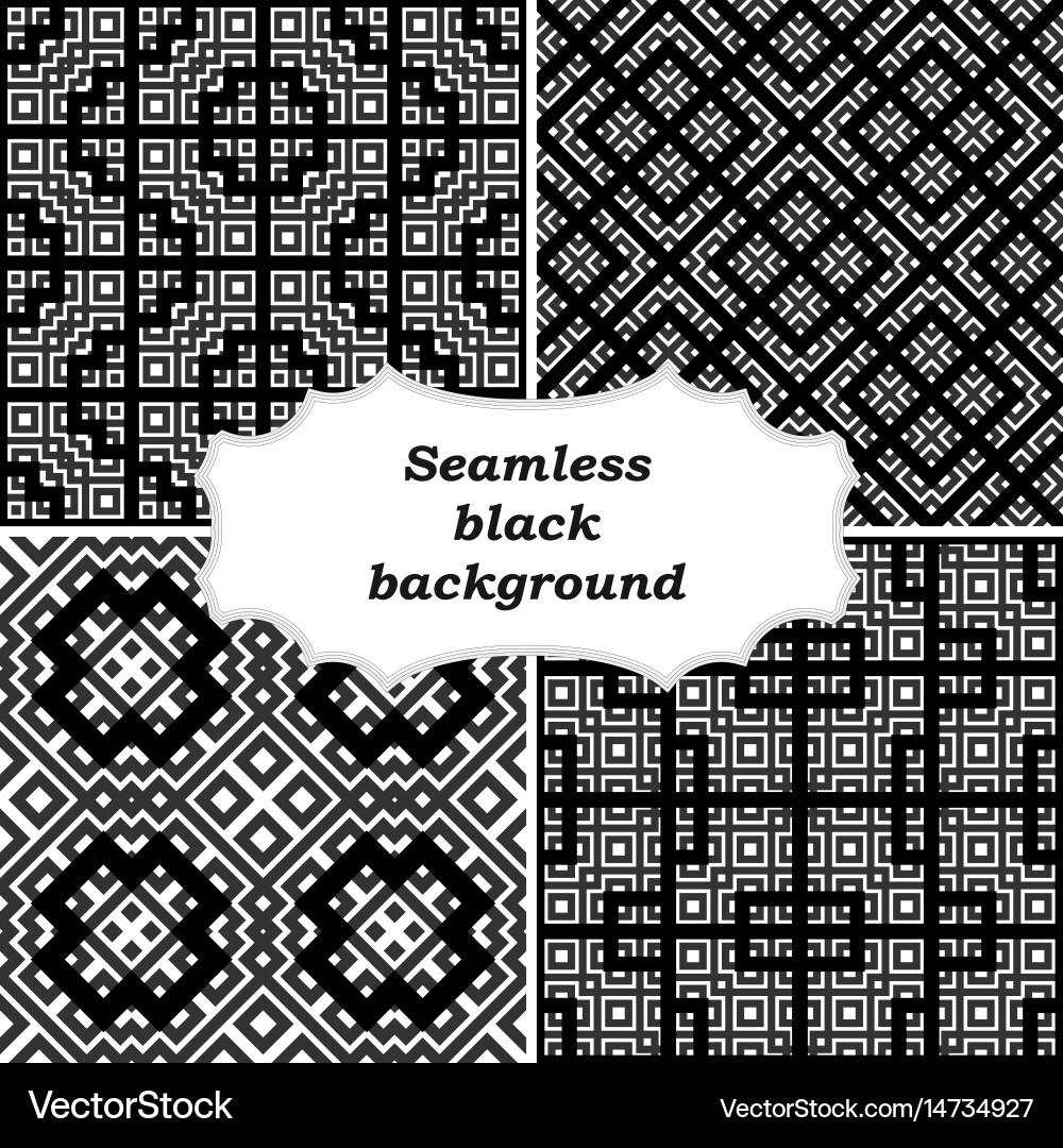 Set of ornamental patterns for textures vector image