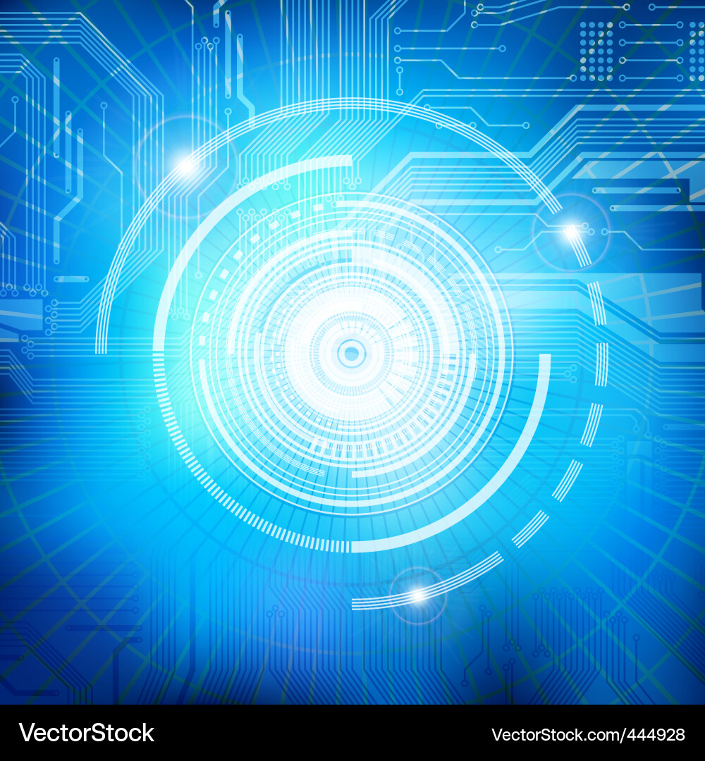 Abstract Circuit Technology Background Vector Image