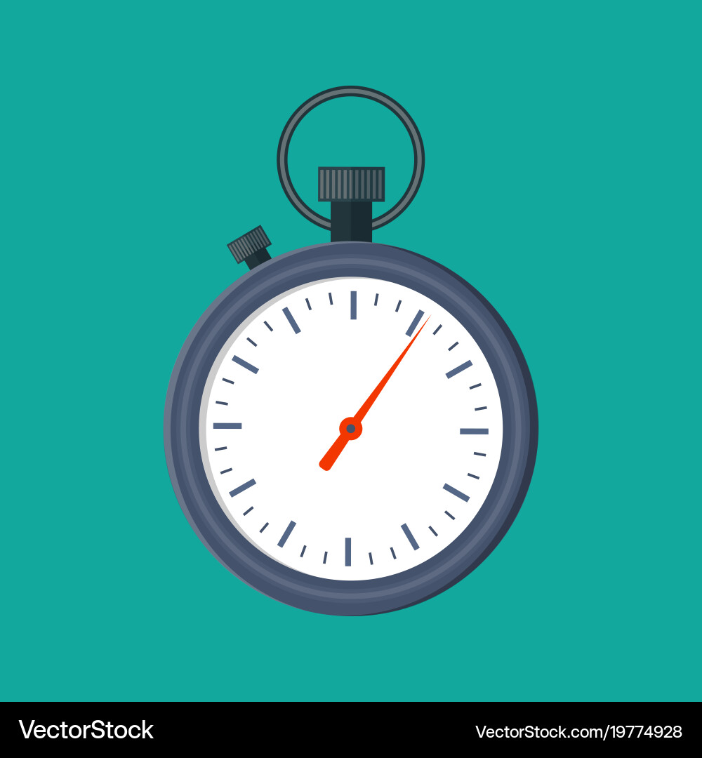 Analog chronometer timer counter vector image