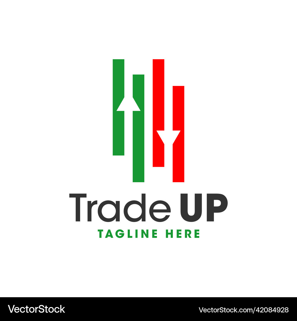 Crypto Candlestick Logo – Royalty-Free Vector | VectorStock