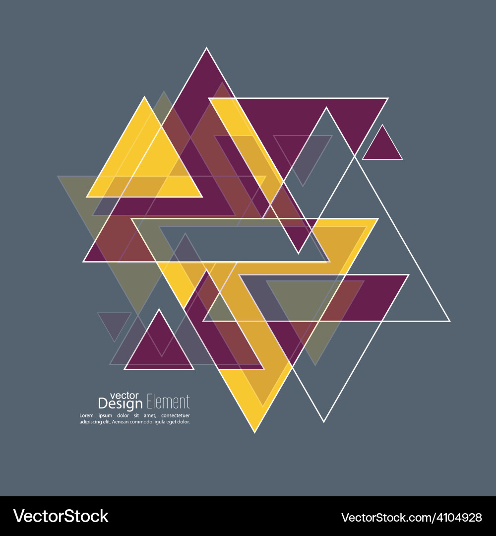 Geometric Triangle Pattern vector image