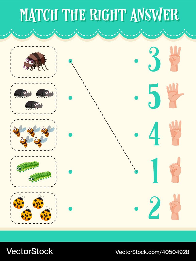 Math count number worksheet Math count number worksheet vector image