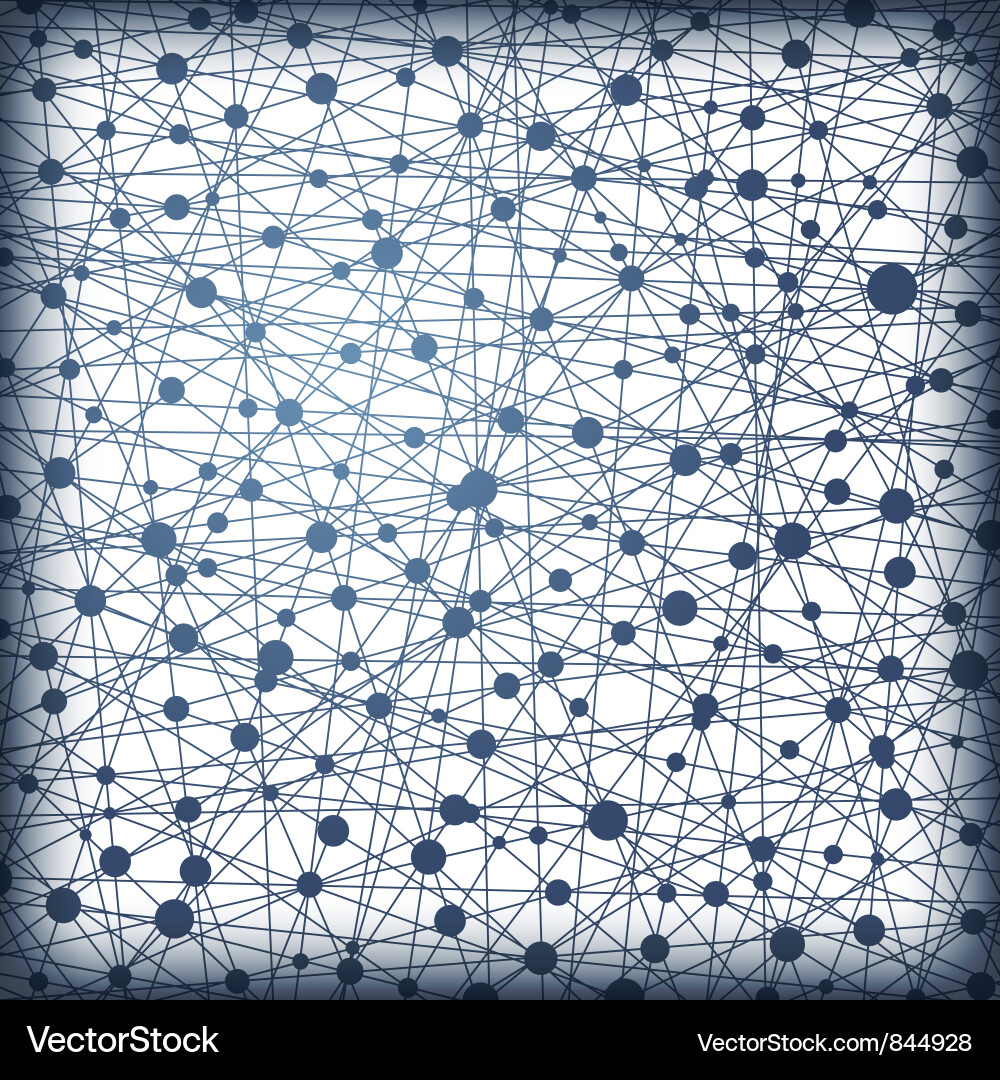 Modern Dot & Line Pattern vector image