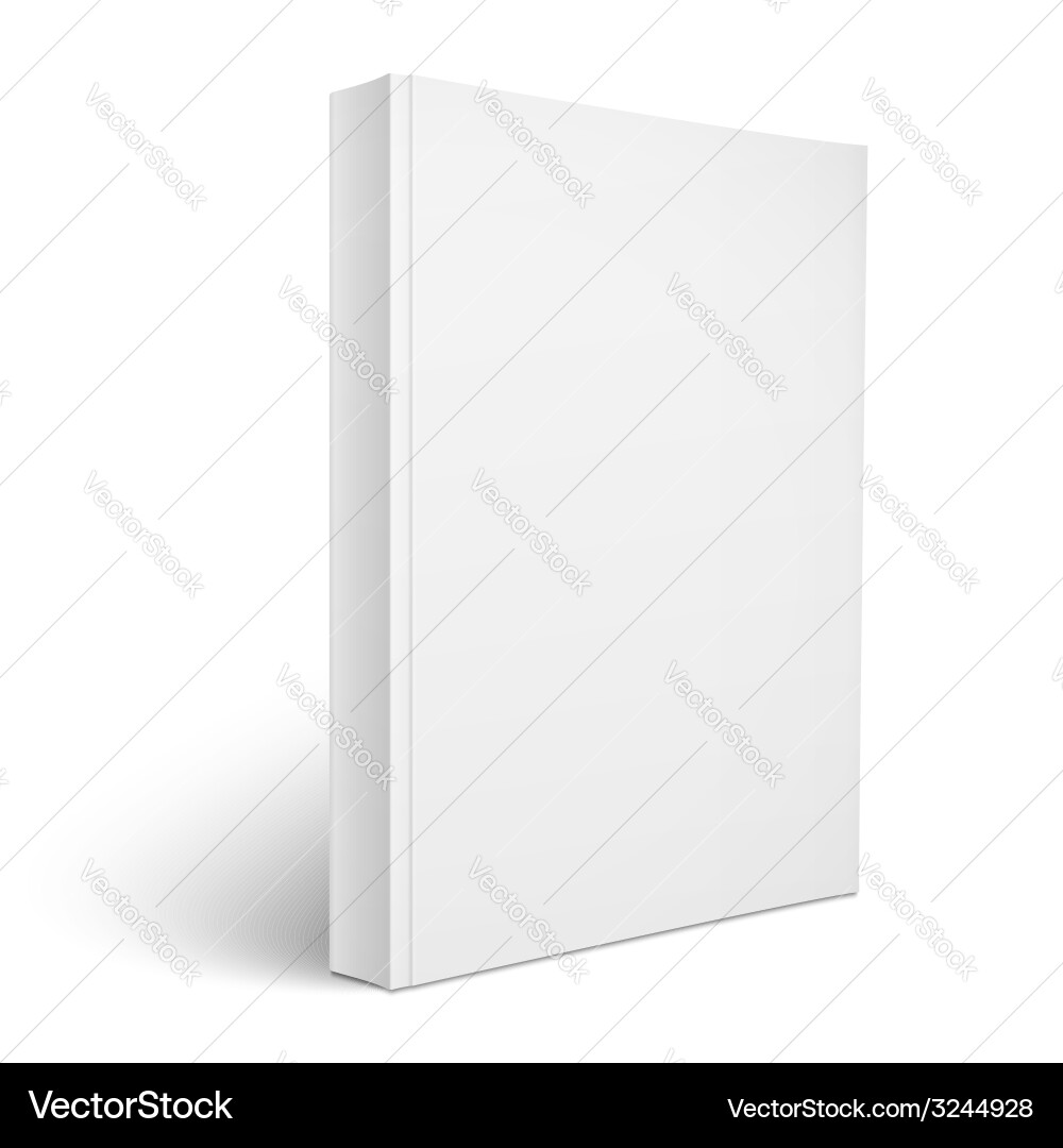 Vertical Softcover Book Template Royalty Free Vector Image