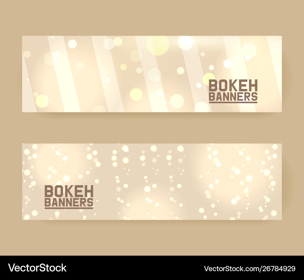 Abstract bokeh lights with soft light background vector image