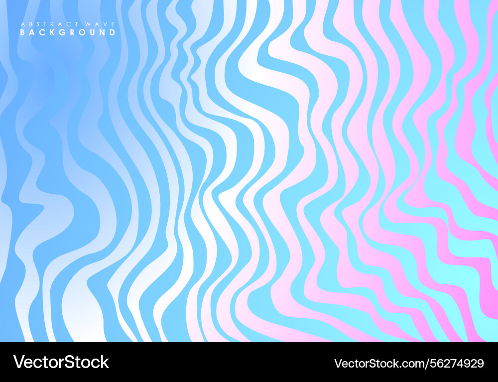 Abstract horizontal background with colorful waves Vector Image