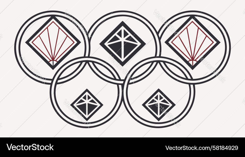Circular Flow Patterns Vector Image