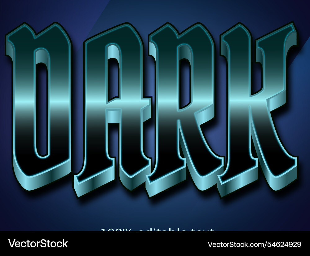 Dark editable text effect 3d emboss modern style Dark editable text effect 3d emboss modern style vector image