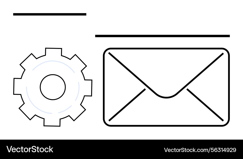 Email Setup & Configuration Concept vector image