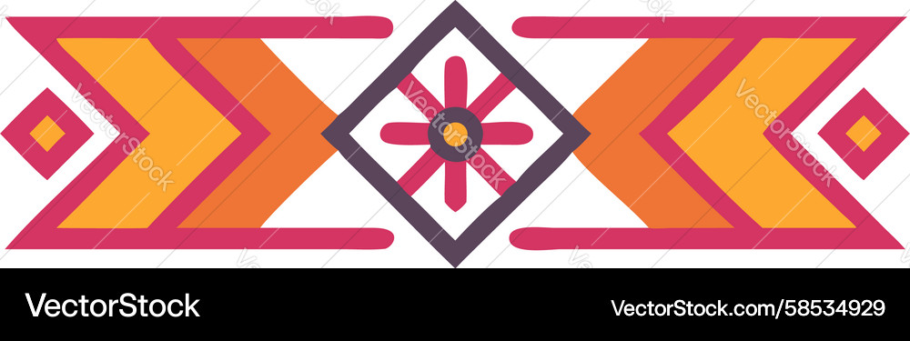 Geometric Border Pattern Vector Image