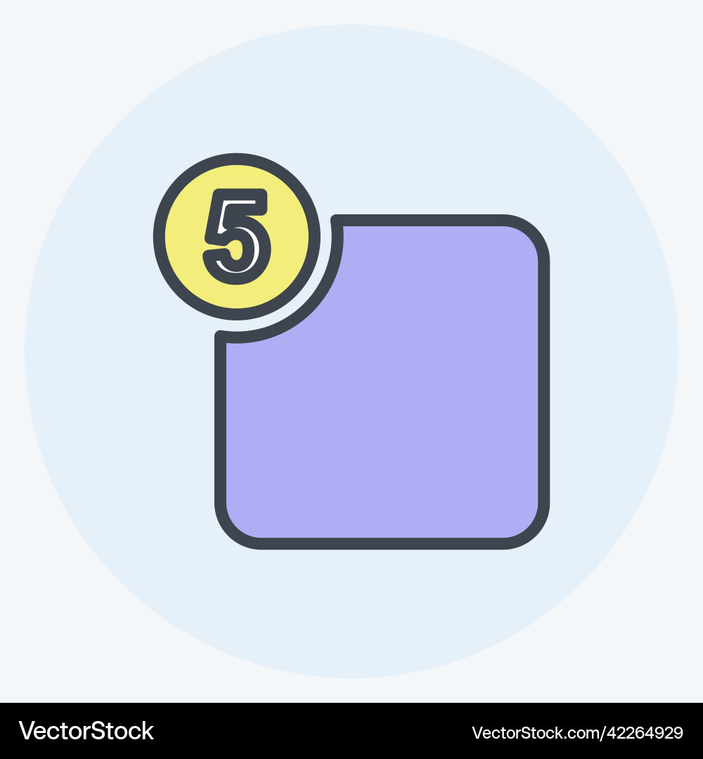 Icon notification suitable for web interface Vector Image