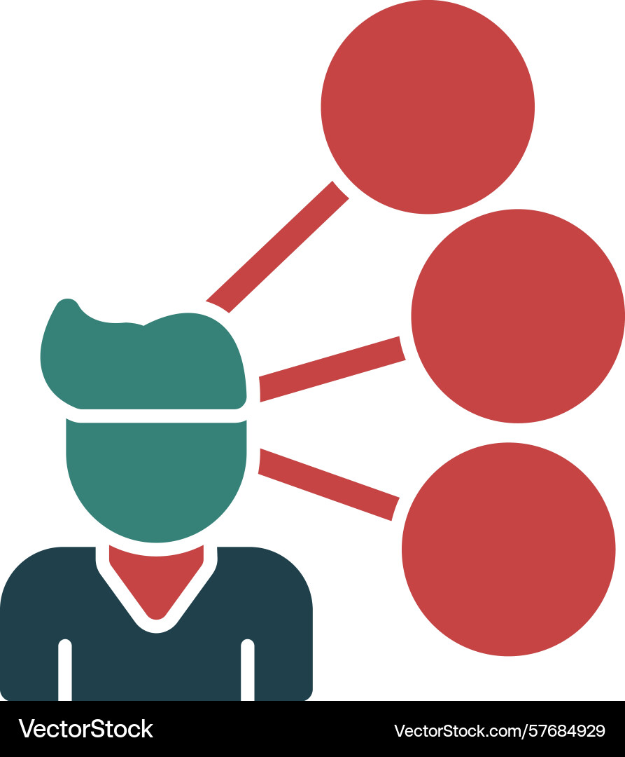 Predictive dialer glyph multi color icon Vector Image