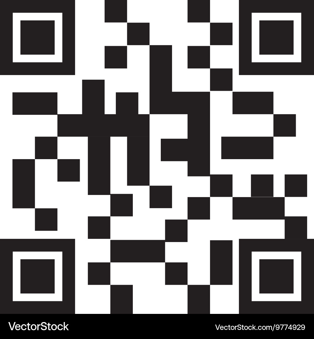 Quick response code isolated icon vector image