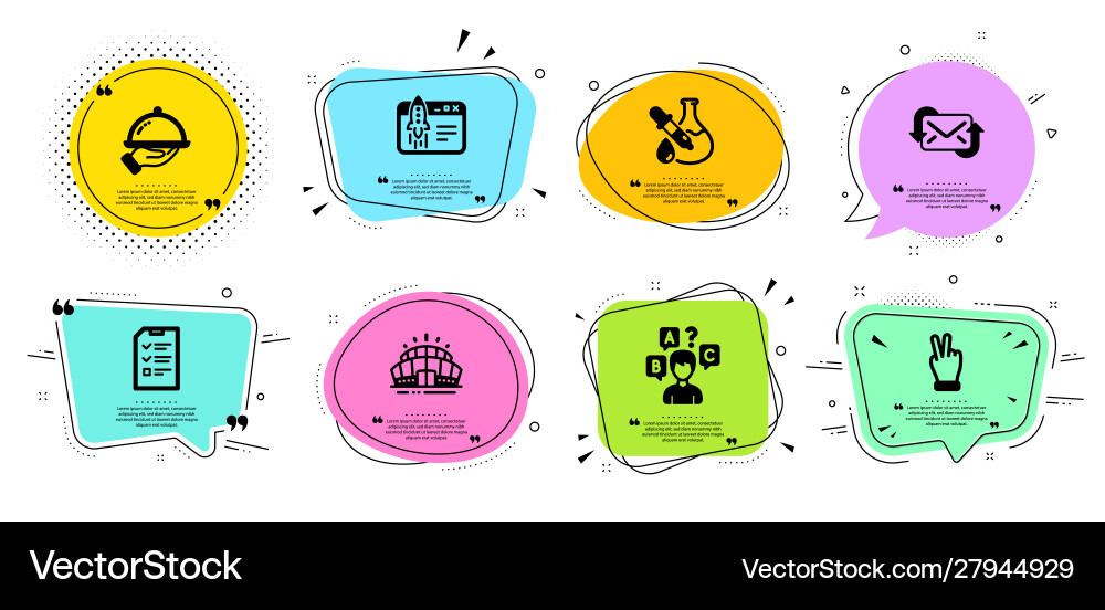 Refresh mail interview and chemistry experiment Refresh mail interview and chemistry experiment vector image