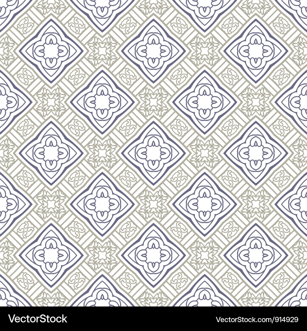 Retro Geometric Pattern Vector Image