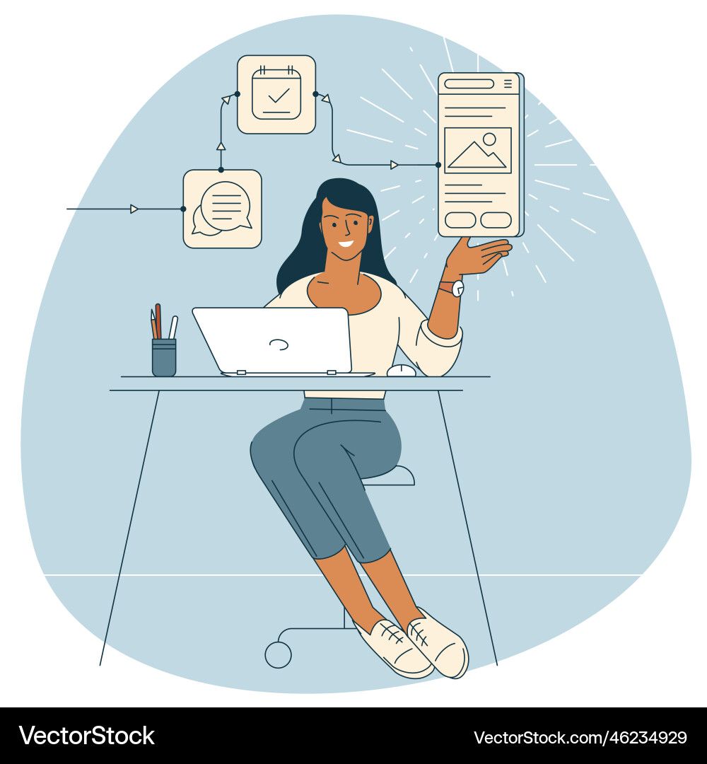 Software Development Workflow vector image