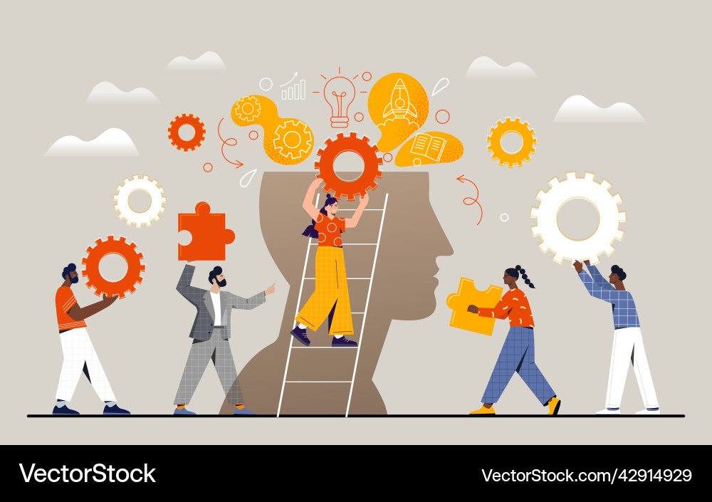 Team Collaboration & Project Workflow vector image