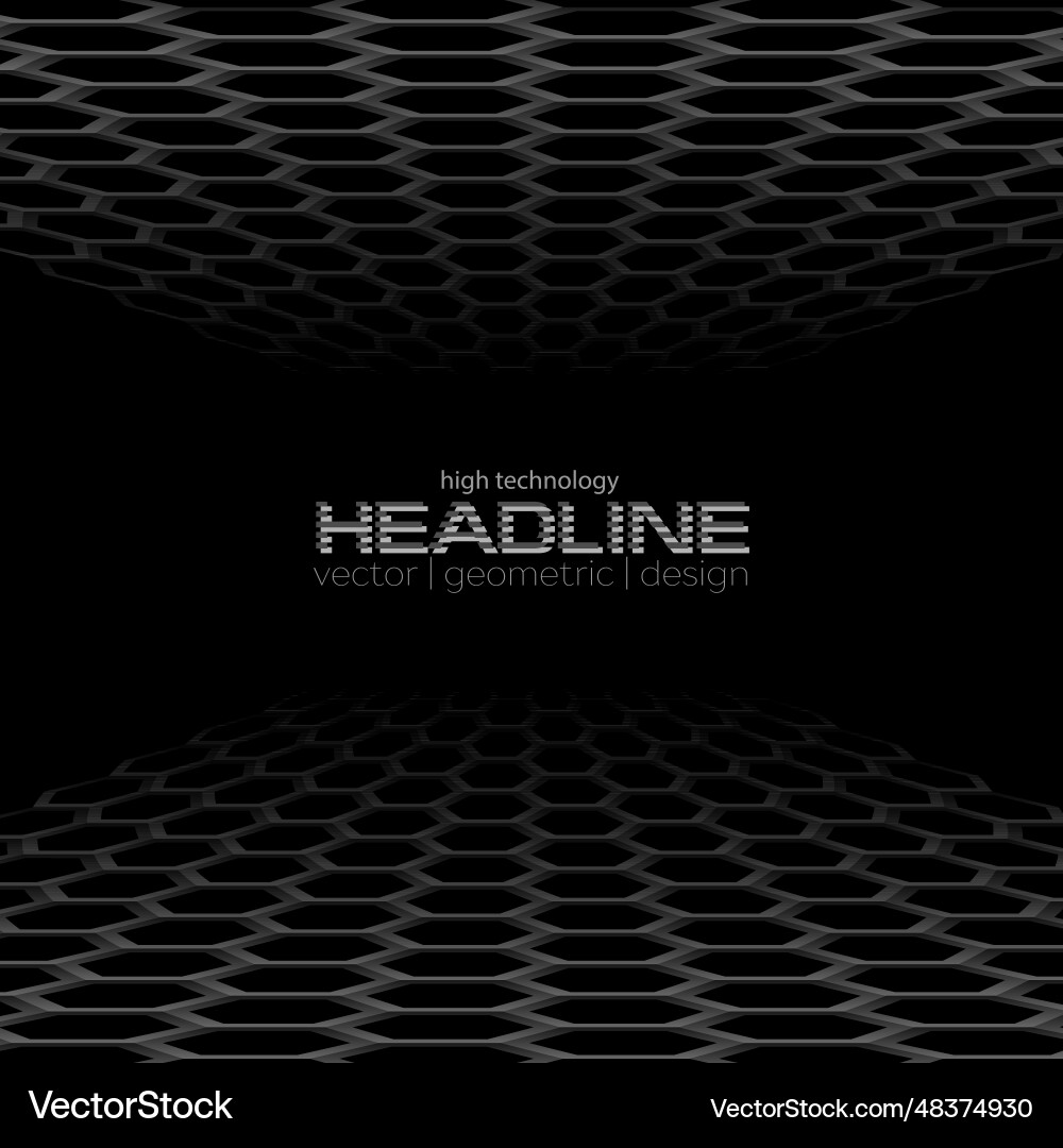 Black hexagons abstrakte Technologie Hintergrund Black hexagons abstrakte Technologie Hintergrund vektorbild