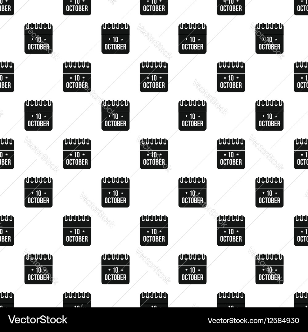 Columbus day calendar pattern simple style vector image