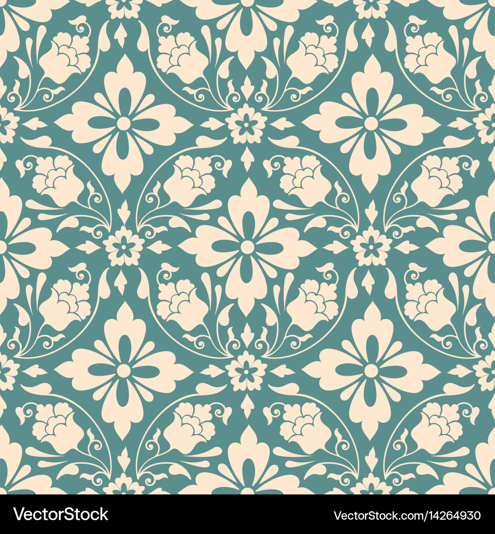 Elegant Damask Pattern Vector Image