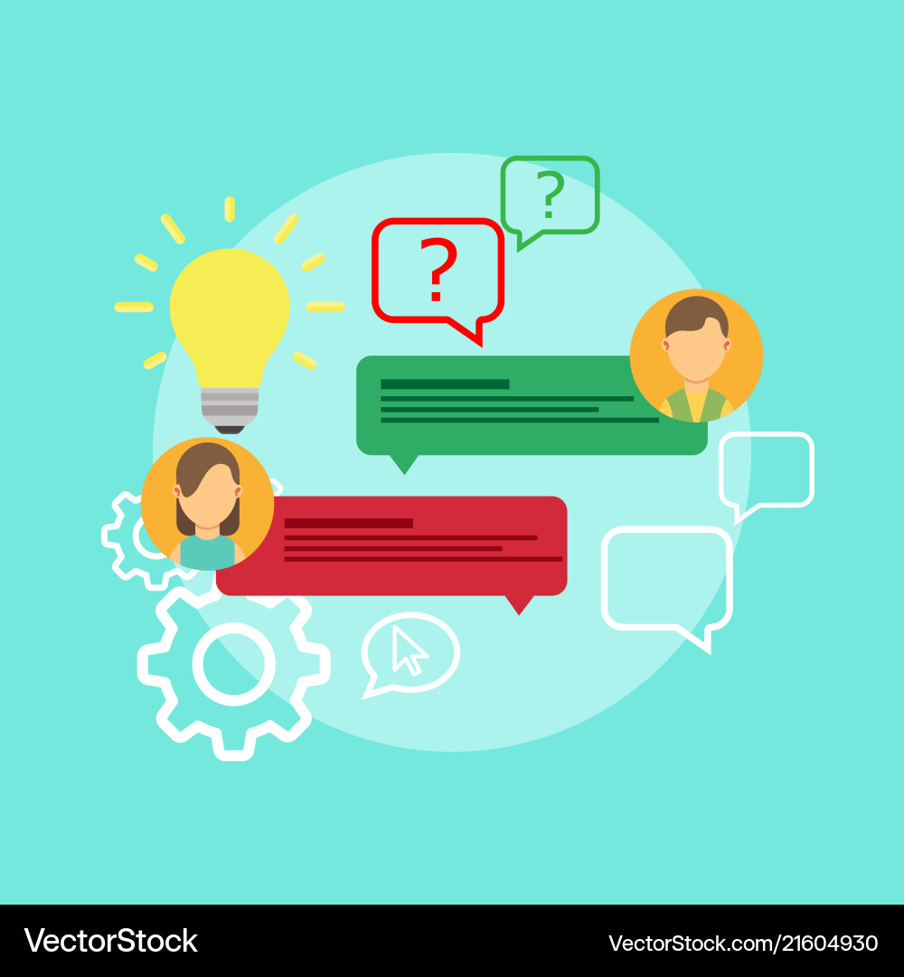 FAQ and Question Marking Concepts vector image