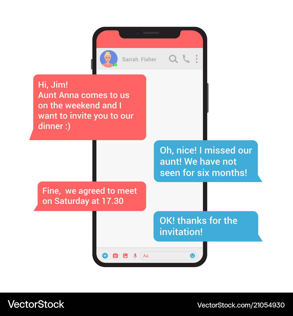 Messaging and Chat Communication vector image