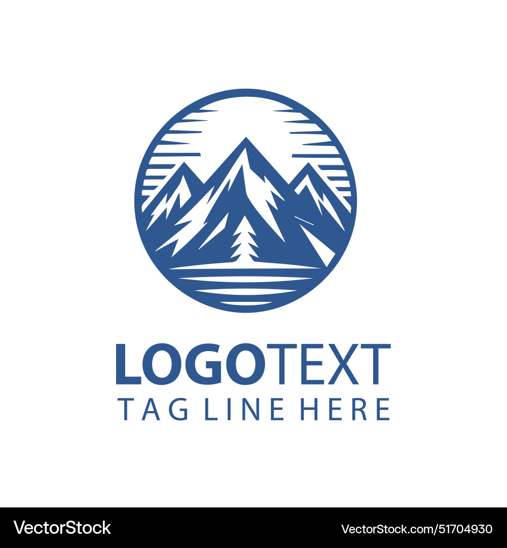 Mountain logo Royalty Free Vector Image - VectorStock