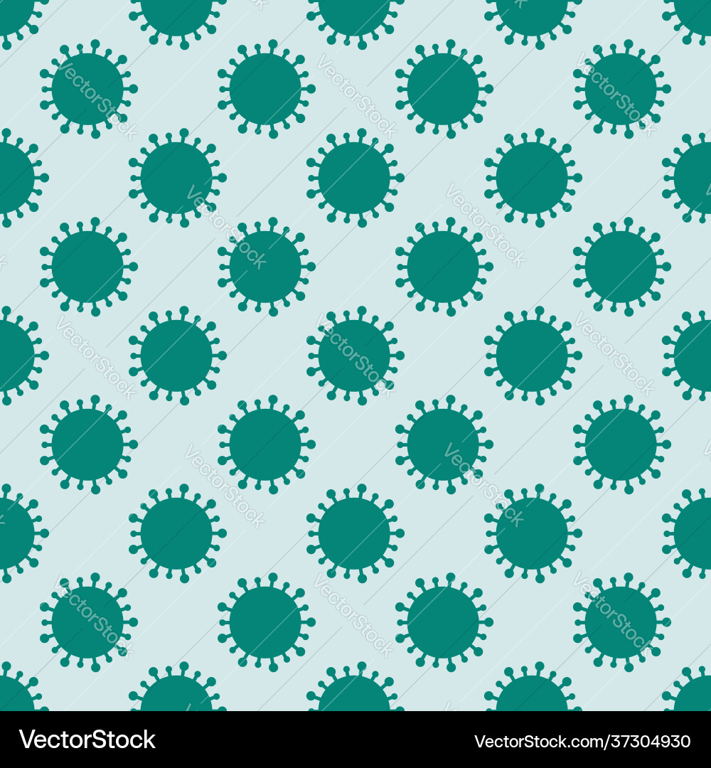 Seamless pattern design with abstract viruses Seamless pattern design with abstract viruses Vector Image